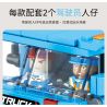 JAKI JK9280 9280 non  CẦN CẨU HẠNG NẶNG tỷ lệ 1:27 bộ đồ chơi xếp lắp ráp ghép mô hình HEAVY DUTY CRANE TRUCK 519 khối