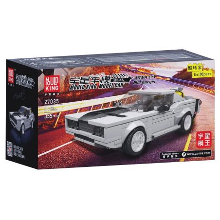MouldKing 27035 Mould King 27035 non  NGỰA CHIẾN bộ đồ chơi xếp lắp ráp ghép mô hình Speed Champions Racing Cars CHARGER Đua Xe Công Thức 355 khối