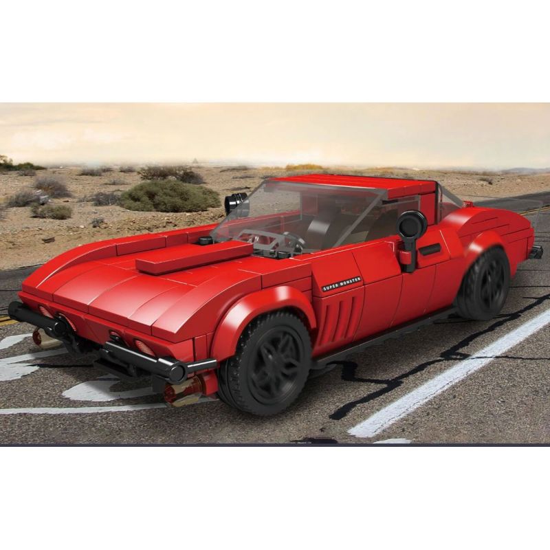 MouldKing 27034 Mould King 27034 non  TÀU HỘ TỐNG bộ đồ chơi xếp lắp ráp ghép mô hình Speed Champions Racing Cars CORVETE Đua Xe Công Thức 332 khối