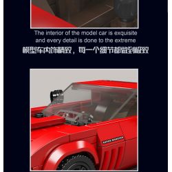 MouldKing 27034 Mould King 27034 non  TÀU HỘ TỐNG bộ đồ chơi xếp lắp ráp ghép mô hình Speed Champions Racing Cars CORVETE Đua Xe Công Thức 332 khối