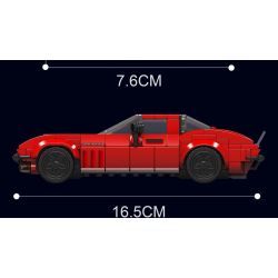 MouldKing 27034 Mould King 27034 non  TÀU HỘ TỐNG bộ đồ chơi xếp lắp ráp ghép mô hình Speed Champions Racing Cars CORVETE Đua Xe Công Thức 332 khối