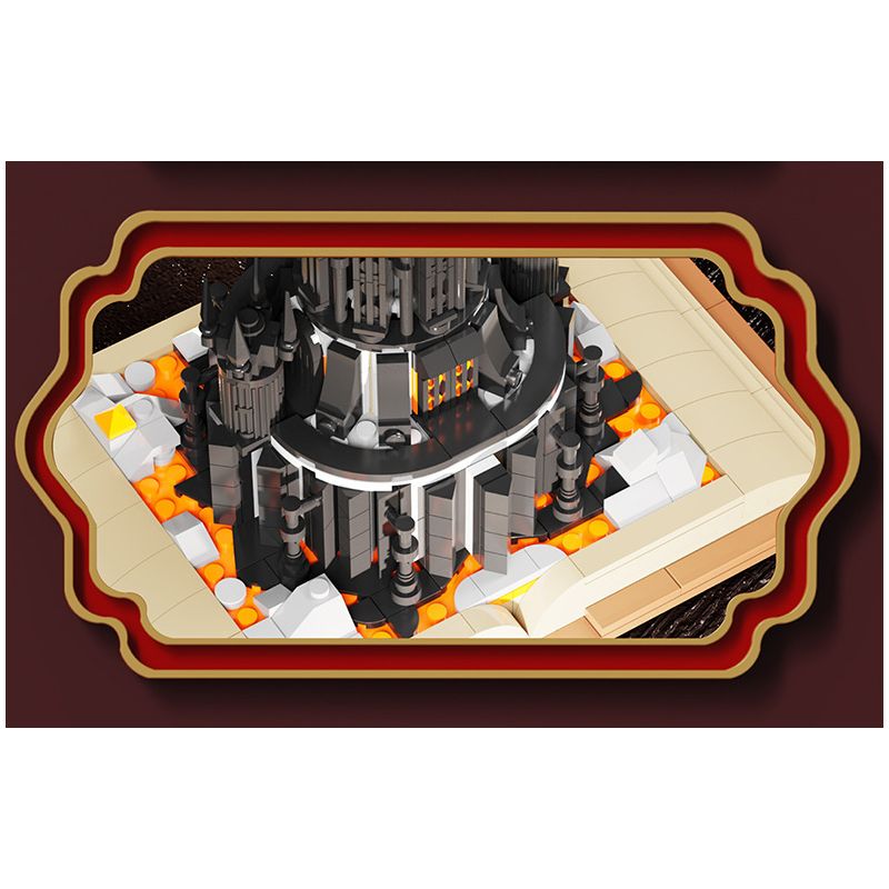 BEAUTY AND 13018 WE GAME COMING 66006 non  CUỐN SÁCH THÀNH PHỐ ĐEN bộ đồ chơi xếp lắp ráp ghép mô hình MAGIC GASTLE 969 khối