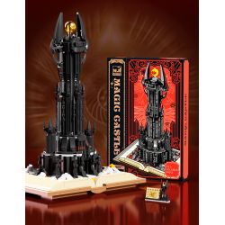 BEAUTY AND 13018 WE GAME COMING 66006 non  CUỐN SÁCH THÀNH PHỐ ĐEN bộ đồ chơi xếp lắp ráp ghép mô hình MAGIC GASTLE 969 khối