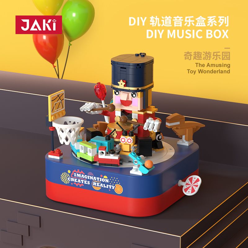 JAKI JK1362 1362 non  HỘP NHẠC XỨ SỞ THẦN TIÊN bộ đồ chơi xếp lắp ráp ghép mô hình Creator DIY MUSIC BOX Sáng Tạo 397 khối
