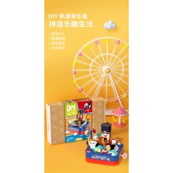 JAKI JK1362 1362 non  HỘP NHẠC XỨ SỞ THẦN TIÊN bộ đồ chơi xếp lắp ráp ghép mô hình Creator DIY MUSIC BOX Sáng Tạo 397 khối