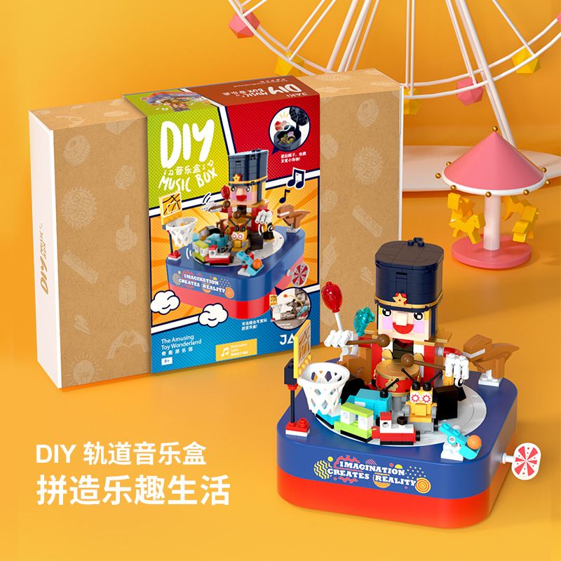 JAKI JK1362 1362 non  HỘP NHẠC XỨ SỞ THẦN TIÊN bộ đồ chơi xếp lắp ráp ghép mô hình Creator DIY MUSIC BOX Sáng Tạo 397 khối