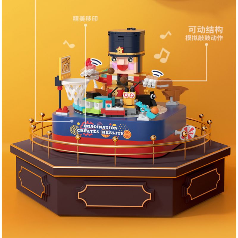 JAKI JK1362 1362 non  HỘP NHẠC XỨ SỞ THẦN TIÊN bộ đồ chơi xếp lắp ráp ghép mô hình Creator DIY MUSIC BOX Sáng Tạo 397 khối