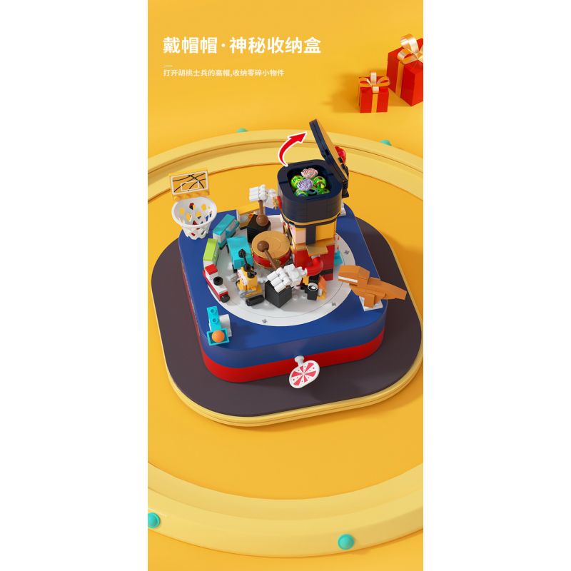 JAKI JK1362 1362 non  HỘP NHẠC XỨ SỞ THẦN TIÊN bộ đồ chơi xếp lắp ráp ghép mô hình Creator DIY MUSIC BOX Sáng Tạo 397 khối