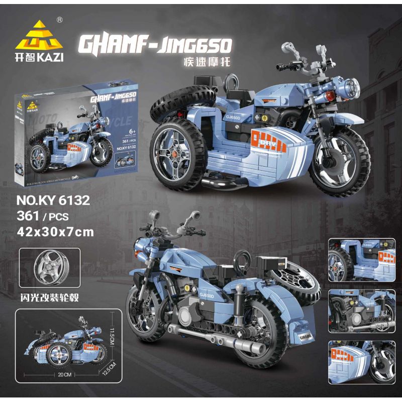 Kazi KY6132 6132 non  XE MÁY NHANH GHAMF-JIMG650 bộ đồ chơi xếp lắp ráp ghép mô hình Creator Sáng Tạo 361 khối Kazi KY6132 6132 non  XE MÁY NHANH GHAMF-JIMG650 bộ đồ chơi xếp lắp ráp ghép mô hình Creator Sáng Tạo 361 khối