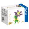 ZHEGAO QL2343A 2343A QL2343B 2343B QL2343C 2343C non  COLUMBINE 3 MÀU bộ đồ chơi xếp lắp ráp ghép mô hình Flowers Hoa 72 khối
