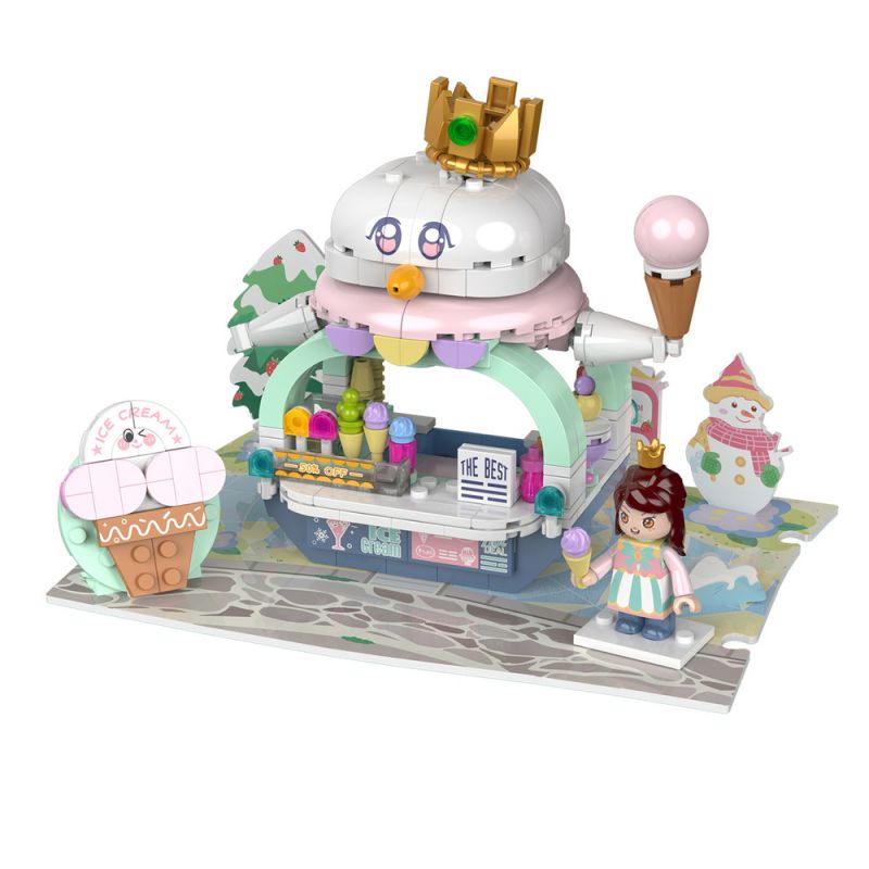 JAKI JK2122 2122 JK2123 2123 JK2125 2125 JK2126 2126 JK2127 2127 JK2128 2128 JK2129 2129 JK2121 2121 non  CẢNH ĐƯỜNG PHỐ ĐẦY NẮNG 8 LOẠI CỬA HÀNG BÁNH NGỌT QUÁN CÀ PHÊ ???C QUẾ KẸO HAMBURGER NƯỚC TRÁI CÂY MÌ GÀ RÁN bộ đồ chơi xếp lắp ráp ghép mô hình 328 khối