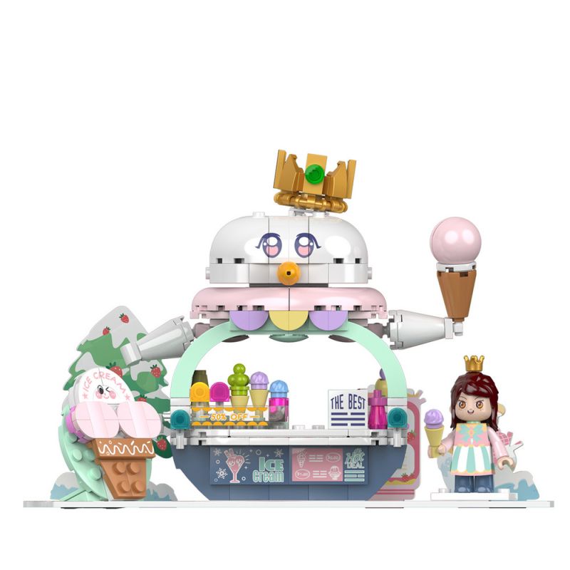 JAKI JK2122 2122 JK2123 2123 JK2125 2125 JK2126 2126 JK2127 2127 JK2128 2128 JK2129 2129 JK2121 2121 non  CẢNH ĐƯỜNG PHỐ ĐẦY NẮNG 8 LOẠI CỬA HÀNG BÁNH NGỌT QUÁN CÀ PHÊ ???C QUẾ KẸO HAMBURGER NƯỚC TRÁI CÂY MÌ GÀ RÁN bộ đồ chơi xếp lắp ráp ghép mô hình 328 khối