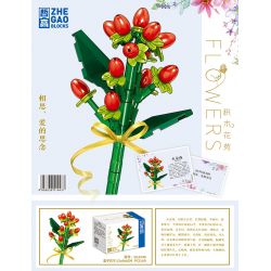 ZHEGAO QL2340 2340 non  NGỌC RỒNG bộ đồ chơi xếp lắp ráp ghép mô hình Flowers Hoa 69 khối