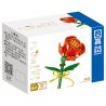 ZHEGAO QL2339B 2339B QL2339C 2339C QL2339A 2339A non  HOA HỒNG 3 MÀU bộ đồ chơi xếp lắp ráp ghép mô hình Flowers 92 khối