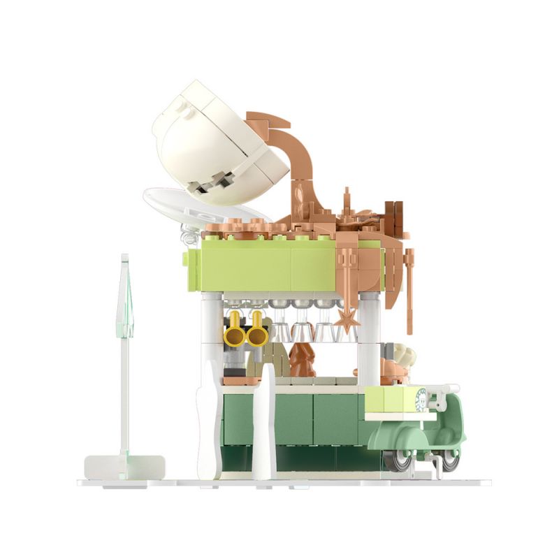 JAKI JK2122 2122 JK2123 2123 JK2125 2125 JK2126 2126 JK2127 2127 JK2128 2128 JK2129 2129 JK2121 2121 non  CẢNH ĐƯỜNG PHỐ ĐẦY NẮNG 8 LOẠI CỬA HÀNG BÁNH NGỌT QUÁN CÀ PHÊ ???C QUẾ KẸO HAMBURGER NƯỚC TRÁI CÂY MÌ GÀ RÁN bộ đồ chơi xếp lắp ráp ghép mô hình 328 khối