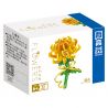ZHEGAO QL2336A 2336A QL2336B 2336B QL2336C 2336C non  HOA CÚC 3 MÀU bộ đồ chơi xếp lắp ráp ghép mô hình Flowers 72 khối