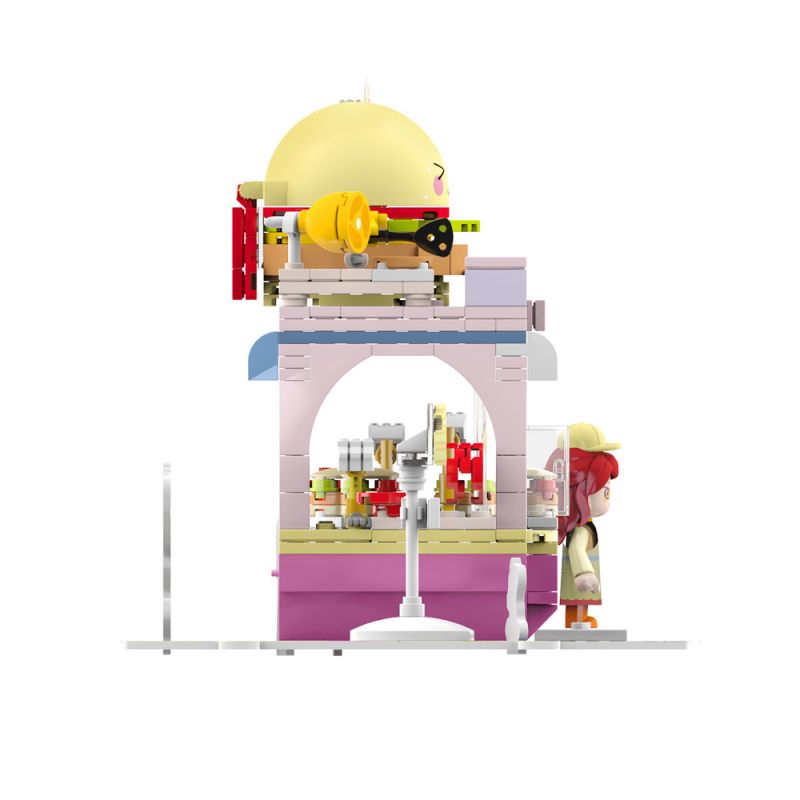 JAKI JK2122 2122 JK2123 2123 JK2125 2125 JK2126 2126 JK2127 2127 JK2128 2128 JK2129 2129 JK2121 2121 non  CẢNH ĐƯỜNG PHỐ ĐẦY NẮNG 8 LOẠI CỬA HÀNG BÁNH NGỌT QUÁN CÀ PHÊ ???C QUẾ KẸO HAMBURGER NƯỚC TRÁI CÂY MÌ GÀ RÁN bộ đồ chơi xếp lắp ráp ghép mô hình 328 khối