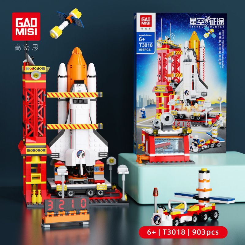 GAOMISI T3018 3018 non Lego HÀNH TRÌNH ĐẦY SAO bộ đồ chơi xếp lắp ráp ghép mô hình Space STARS JOURNEY Thám Hiểm Không Gian 903 khối