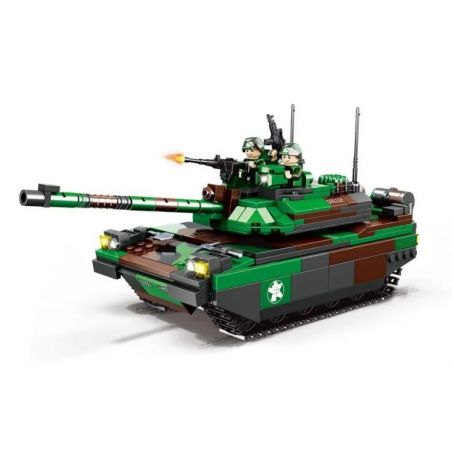 WOMA C0877 0877 non  XE TĂNG CHIẾN ĐẤU CHỦ LỰC LECLERC bộ đồ chơi xếp lắp ráp ghép mô hình Military Army Quân Sự Bộ Đội 785 khối