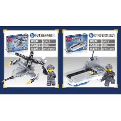 MINGDI K100 non  MÁY BAY VẬN TẢI OSPREY 8 TỔ HỢP THUYỀN CHIẾN ĐẤU CÁ TRỰC THĂNG CAO TỐC TIÊU DIỆT RAPTOR NÉM BOM TÀU KHU TRỤC SÂN NHANH CỨU HỘ ROBOT TRANH bộ đồ chơi xếp lắp ráp ghép mô hình Military Army BELL-BOEING V-22 OSPREY Quân Sự Bộ Đội 701 khối