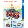 LIN07 01004 non  XE CHÁO THUYỀN bộ đồ chơi xếp lắp ráp ghép mô hình City BOATGRUEL CART Thành Phố 1198 khối