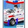 XIANG JUN XJ-7985 7985 XJ7985 non  THÀNH PHỐ KÉO LẠI XE bộ đồ chơi xếp lắp ráp ghép mô hình City CITY SERVICE EMERGENCY UNIT 556 khối
