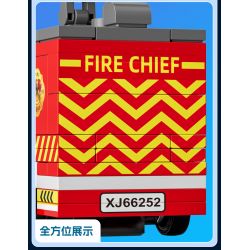 XIANG JUN XJ-7985 7985 XJ7985 non  THÀNH PHỐ KÉO LẠI XE bộ đồ chơi xếp lắp ráp ghép mô hình City CITY SERVICE EMERGENCY UNIT 556 khối