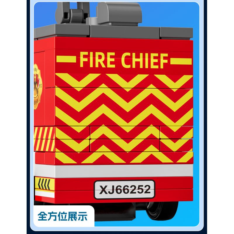 XIANG JUN XJ-7985 7985 XJ7985 non  THÀNH PHỐ KÉO LẠI XE bộ đồ chơi xếp lắp ráp ghép mô hình City CITY SERVICE EMERGENCY UNIT 556 khối
