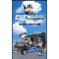 XIANG JUN XJ-7985 7985 XJ7985 non  THÀNH PHỐ KÉO LẠI XE bộ đồ chơi xếp lắp ráp ghép mô hình City CITY SERVICE EMERGENCY UNIT 556 khối