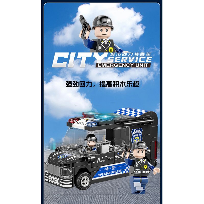 XIANG JUN XJ-7985 7985 XJ7985 non  THÀNH PHỐ KÉO LẠI XE bộ đồ chơi xếp lắp ráp ghép mô hình City CITY SERVICE EMERGENCY UNIT 556 khối