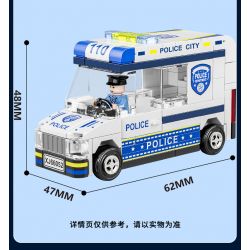 XIANG JUN XJ-7985 7985 XJ7985 non  THÀNH PHỐ KÉO LẠI XE bộ đồ chơi xếp lắp ráp ghép mô hình City CITY SERVICE EMERGENCY UNIT 556 khối