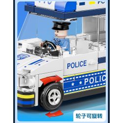 XIANG JUN XJ-7985 7985 XJ7985 non  THÀNH PHỐ KÉO LẠI XE bộ đồ chơi xếp lắp ráp ghép mô hình City CITY SERVICE EMERGENCY UNIT 556 khối