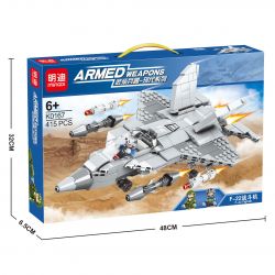 MINGDI K0167 0167 non  MÁY BAY CHIẾN ĐẤU F-22 bộ đồ chơi xếp lắp ráp ghép mô hình Military Army ARMED WEAPONS F-22 FIGHTER Quân Sự Bộ Đội 415 khối