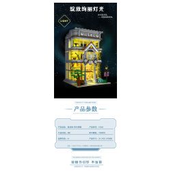 MorkModel 10206 Mork Model 10206 non  BẢO TÀNG KHOA HỌC bộ đồ chơi xếp lắp ráp ghép mô hình Modular Buildings SCIENCE MUSEUM Mô Hình Nhà Cửa 3794 khối