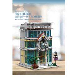 MorkModel 10206 Mork Model 10206 non  BẢO TÀNG KHOA HỌC bộ đồ chơi xếp lắp ráp ghép mô hình Modular Buildings SCIENCE MUSEUM Mô Hình Nhà Cửa 3794 khối