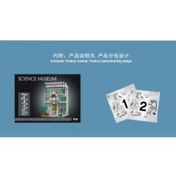 MorkModel 10206 Mork Model 10206 non  BẢO TÀNG KHOA HỌC bộ đồ chơi xếp lắp ráp ghép mô hình Modular Buildings SCIENCE MUSEUM Mô Hình Nhà Cửa 3794 khối