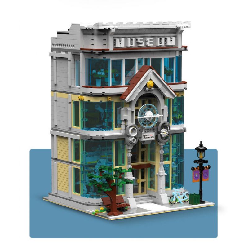 MorkModel 10206 Mork Model 10206 non  BẢO TÀNG KHOA HỌC bộ đồ chơi xếp lắp ráp ghép mô hình Modular Buildings SCIENCE MUSEUM Mô Hình Nhà Cửa 3794 khối