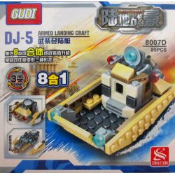 GUDI 8007-8 8007 non  CHIẾN BINH ĐẤT bộ đồ chơi xếp lắp ráp ghép mô hình Military Army MILITARY HELICOPTER 8 IN 1 Quân Sự Bộ Đội 679 khối