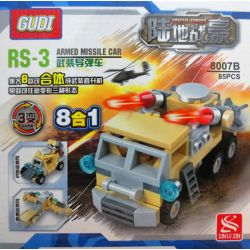 GUDI 8007-8 8007 non  CHIẾN BINH ĐẤT bộ đồ chơi xếp lắp ráp ghép mô hình Military Army MILITARY HELICOPTER 8 IN 1 Quân Sự Bộ Đội 679 khối