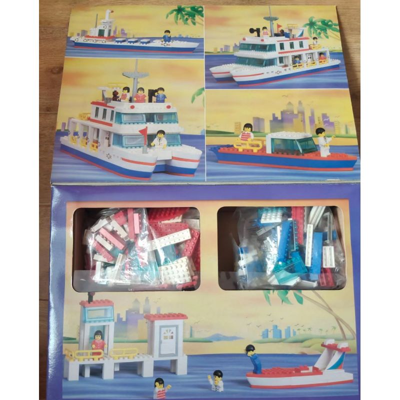 BEST-LOCK 6201 non  TÀU DU LỊCH bộ đồ chơi xếp lắp ráp ghép mô hình City Thành Phố 500 khối