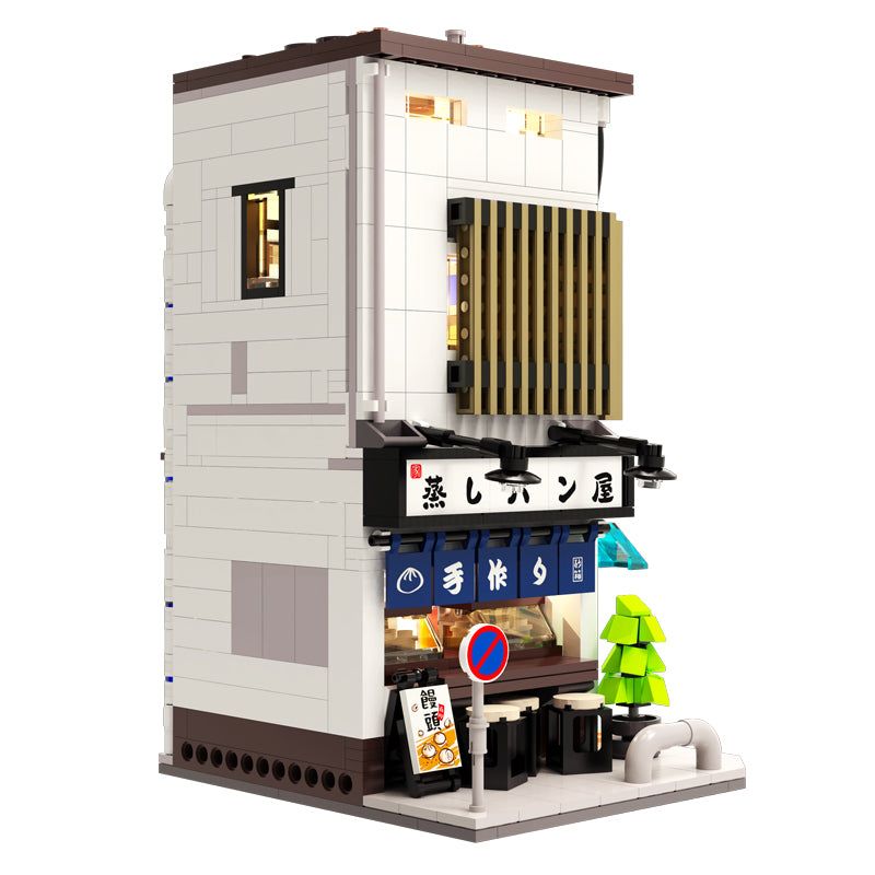 CADA DOUBLEE C66006 66006 non  NHÀ BÁNH MÌ NHẬT BẢN bộ đồ chơi xếp lắp ráp ghép mô hình City 蒸しパン屋 Thành Phố 1108 khối