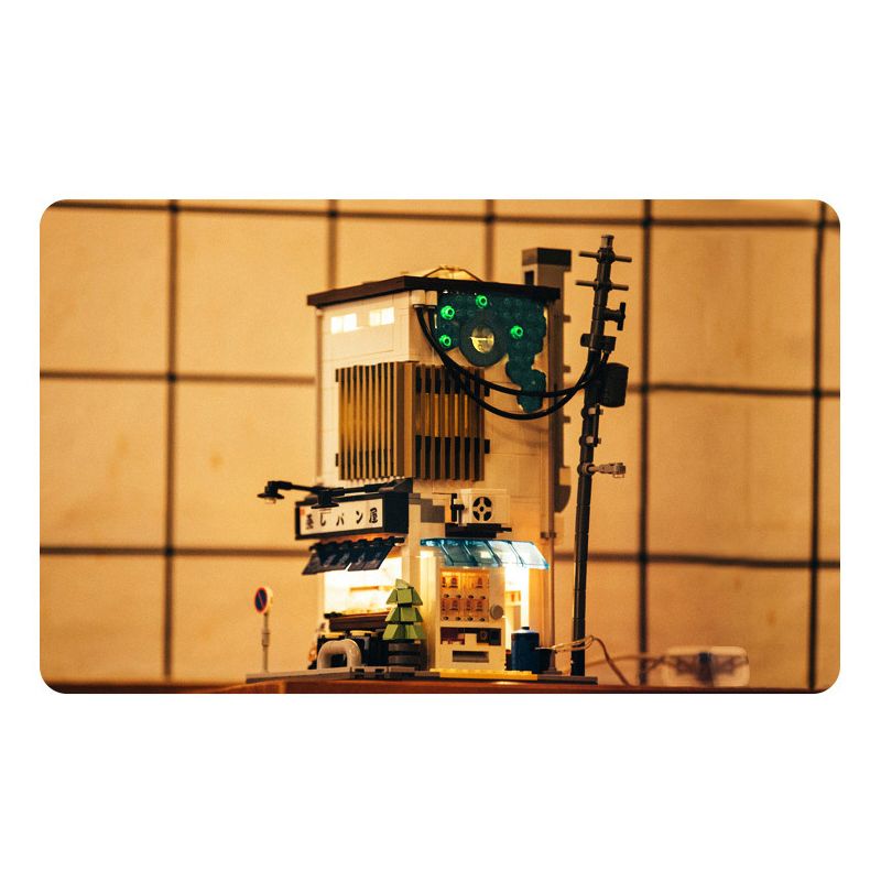 CADA DOUBLEE C66006 66006 non  NHÀ BÁNH MÌ NHẬT BẢN bộ đồ chơi xếp lắp ráp ghép mô hình City 蒸しパン屋 Thành Phố 1108 khối