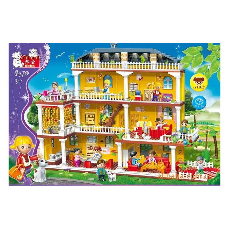 BANGBAO 8370 non Lego BIỆT THỰ bộ đồ chơi xếp lắp ráp ghép mô hình Girl Con Gái 900 khối