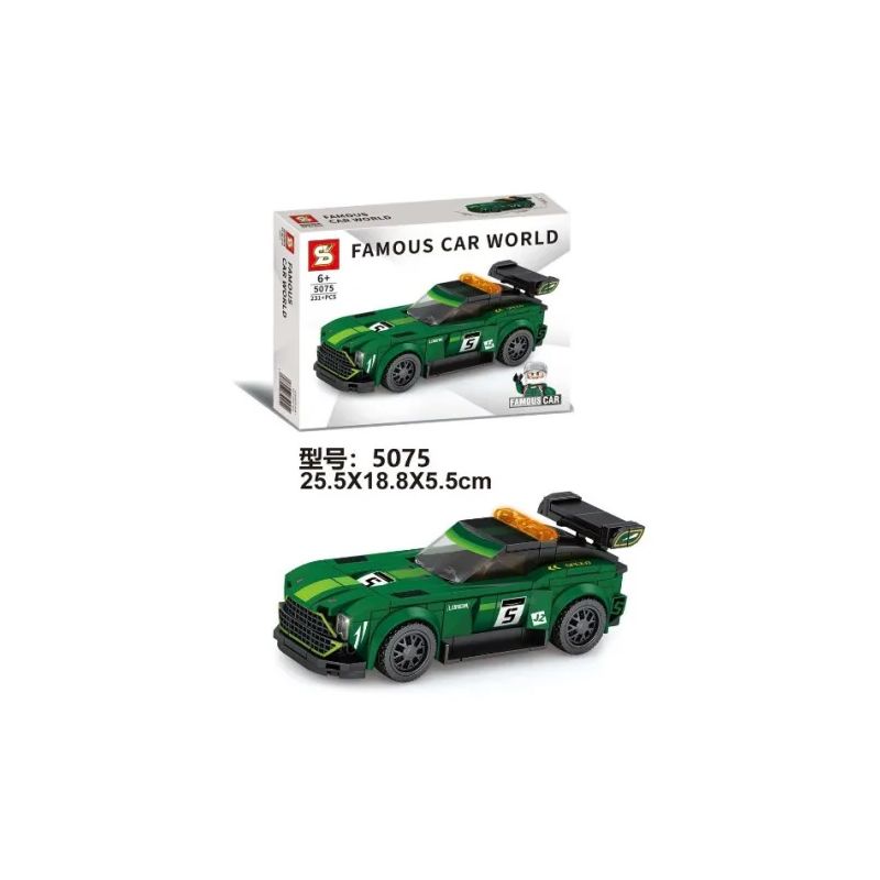 SEMBO 607113 SHENG YUAN SY 5075 non Lego 5075 bộ đồ chơi xếp lắp ráp ghép mô hình Racers FAMOUS CAR WORLD Đua Tốc Độ 211 khối