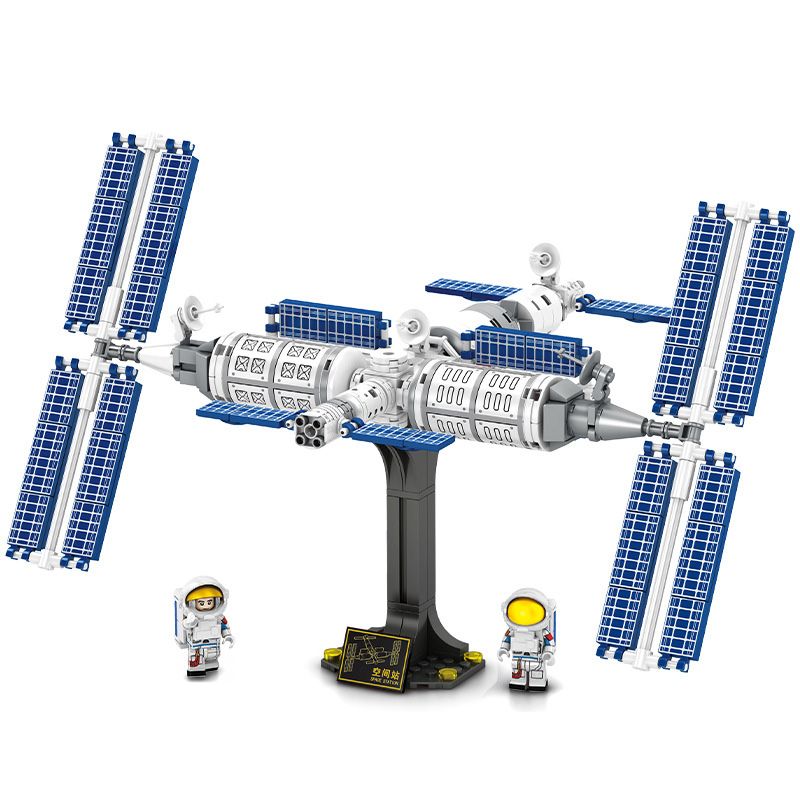 SEMBO 203018 non Lego TRẠM KHÔNG GIAN bộ đồ chơi xếp lắp ráp ghép mô hình Space SEA OF STARS SPACE STATION Thám Hiểm Không Gian 371 khối