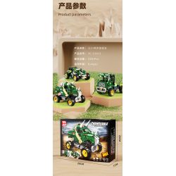 HAPPY BUILD SHINEYU XINYU YC-23013 23013 YC23013 non  XE BIẾN HÌNH TRICERATOPS KHỦNG LONG bộ đồ chơi xếp lắp ráp ghép mô hình Jurassic World Thế Giới Khủng Long 548 khối