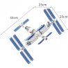 SEMBO 203018 non  TRẠM KHÔNG GIAN bộ đồ chơi xếp lắp ráp ghép mô hình Space SEA OF STARS SPACE STATION Thám Hiểm Không Gian 371 khối