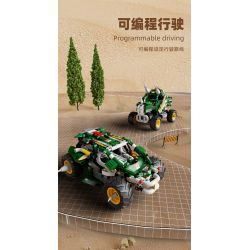 HAPPY BUILD SHINEYU XINYU YC-23013 23013 YC23013 non  XE BIẾN HÌNH TRICERATOPS KHỦNG LONG bộ đồ chơi xếp lắp ráp ghép mô hình Jurassic World Thế Giới Khủng Long 548 khối