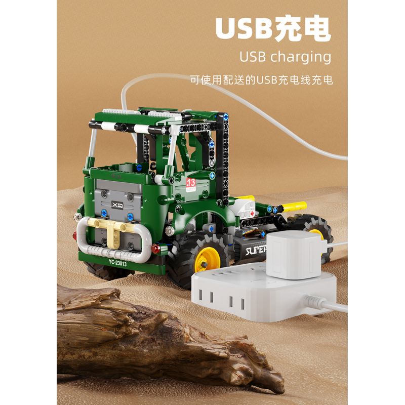 HAPPY BUILD SHINEYU XINYU YC-23013 23013 YC23013 non  XE BIẾN HÌNH TRICERATOPS KHỦNG LONG bộ đồ chơi xếp lắp ráp ghép mô hình Jurassic World Thế Giới Khủng Long 548 khối