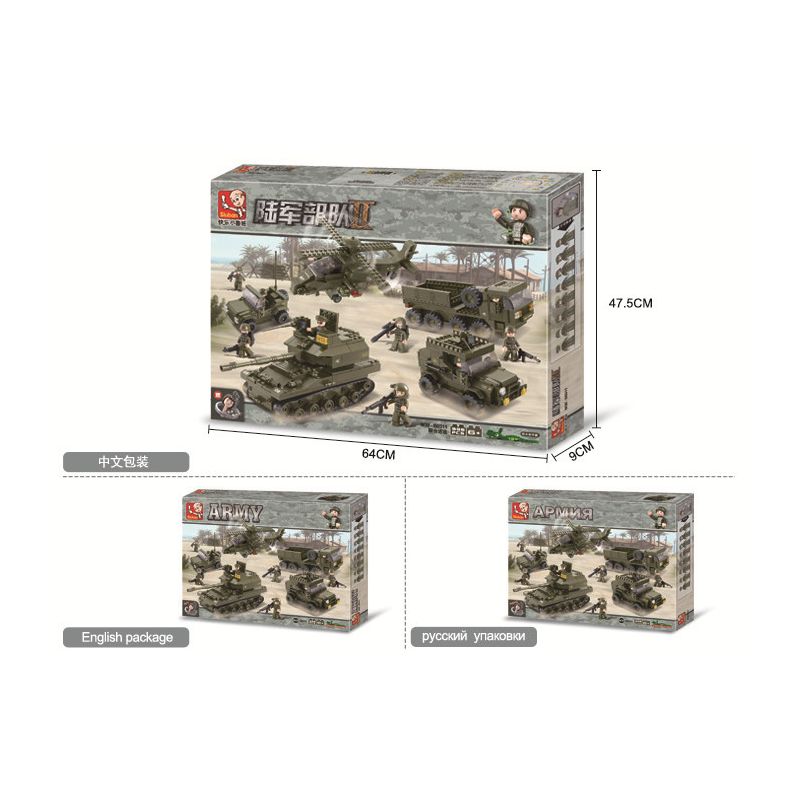 SLUBAN M38-B0311 B0311 0311 M38B0311 38-B0311 non  ĐƠN VỊ QUÂN ĐỘI 2 - TẤN CÔNG KẾT HỢP bộ đồ chơi xếp lắp ráp ghép mô hình Land Forces 2 Sức Mạnh Mặt Đất 996 khối